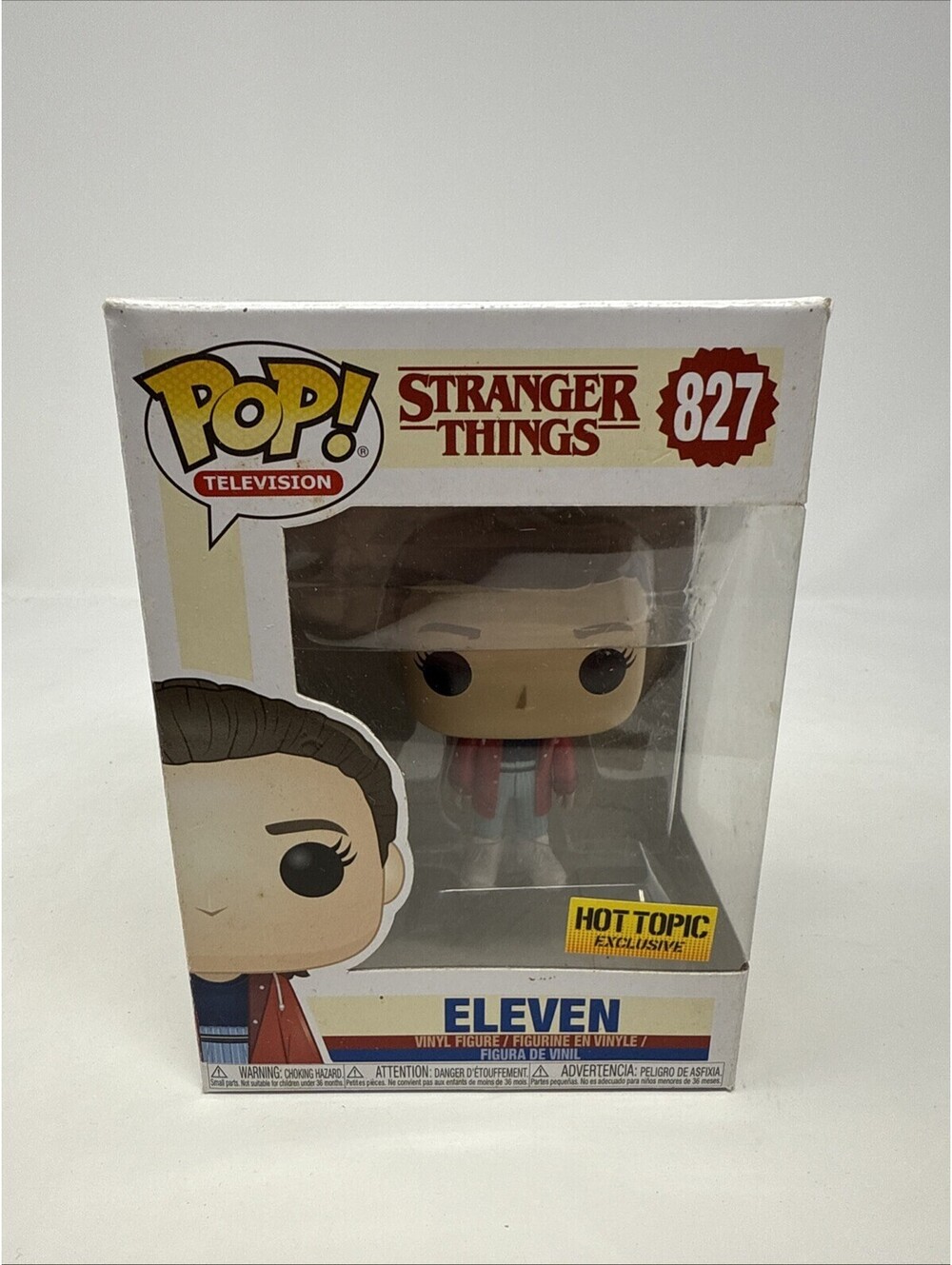 Funko Pop! Eleven 827 Stranger Things Netflix Show Hot Topic Exclusive Damaged